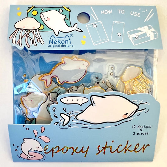 X 51088 SEA LIFE SHINY STICKERS-DISCONTINUED