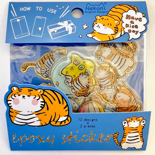X 51090 TIGER SHINY STICKERS-DISCONTINUED