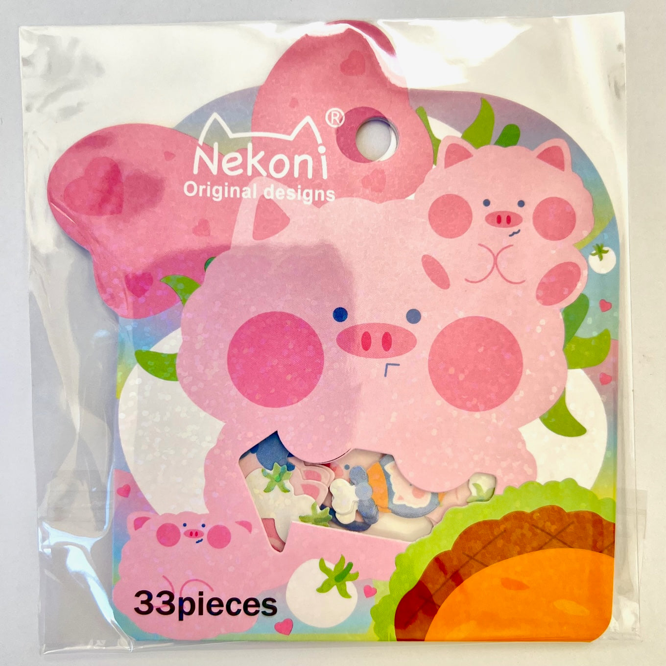 51095 PIG STICKER BAG-10