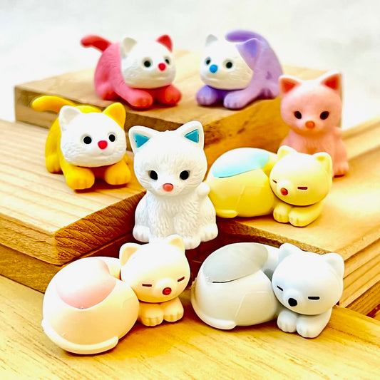 38269 IWAKO PASTEL CATS ERASERS-60