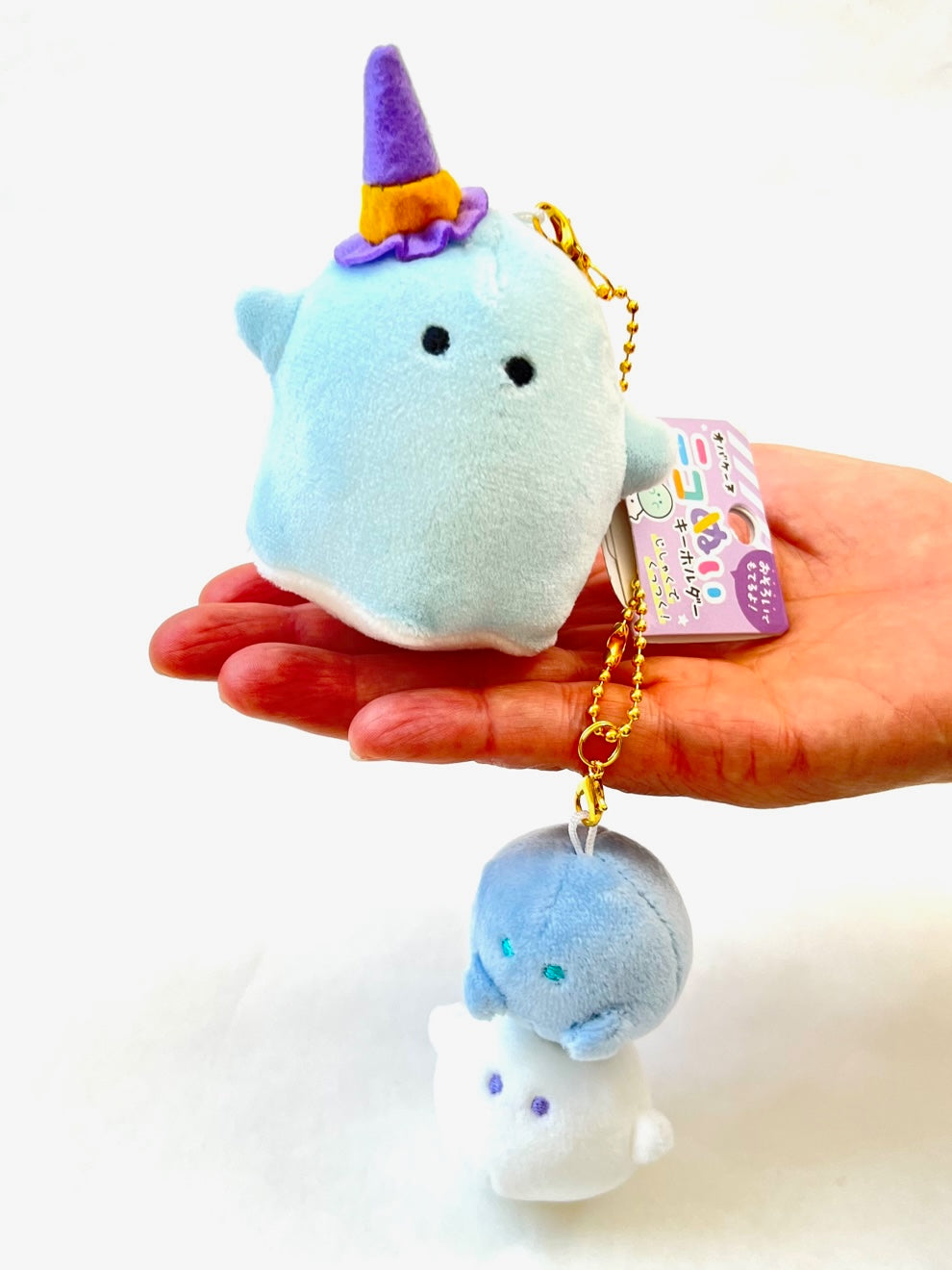 63311 CRUX HALLOWEEN GHOST BUDDIES PLUSH CHARMS-3 Pairs