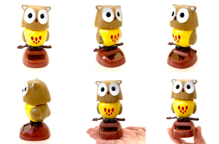 X 72127 OWL SOLAR DANCING TOY-DISCONTINUED