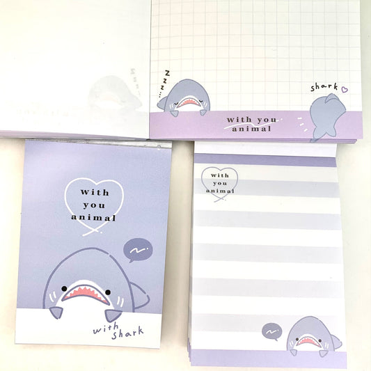 X 200733 KAMIO Shark Mini Notepads-DISCONTINUED