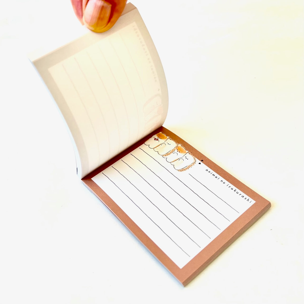 X 106343 Hamster Hedgehog Potetto Club Mini Notepad-DISCONTINUED