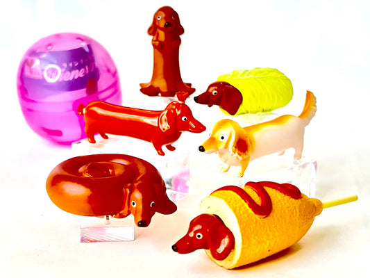 X 70961 Hot Dog Dog Figurine Capsule-DISCONTINUED