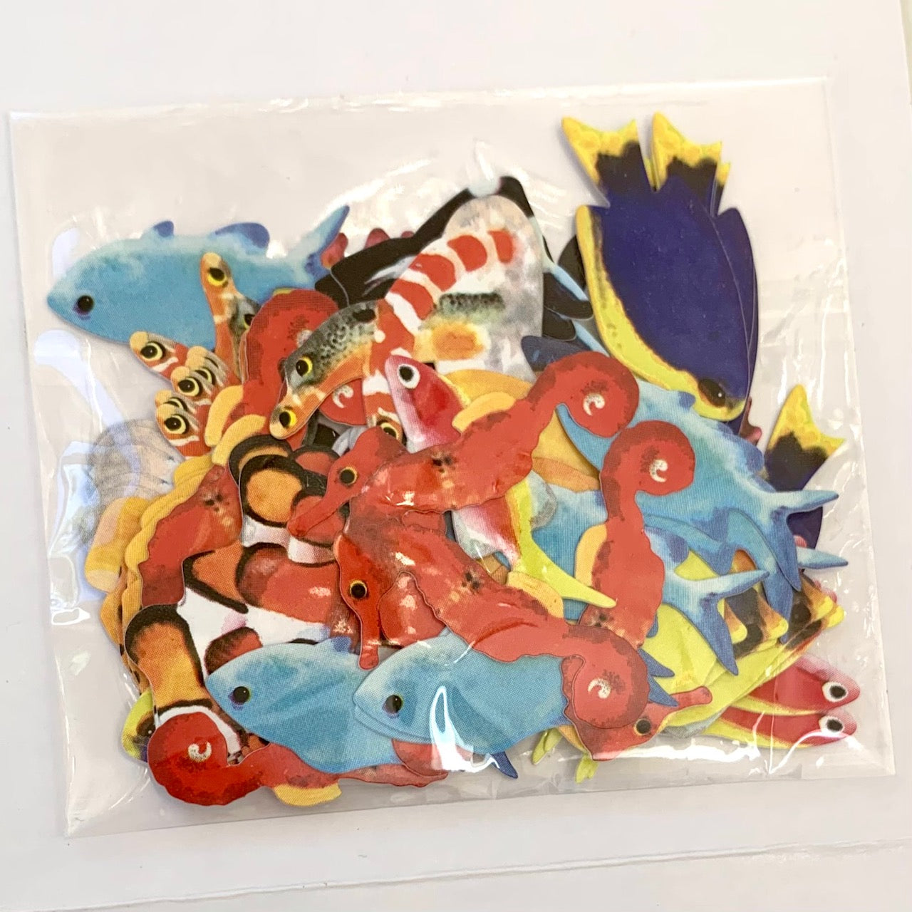 X 75927 Tropical Fish 70 stickers in a bag-DISCONTINUED