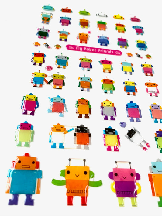30123 MY ROBOT FRIENDS-GEL STICKER-12