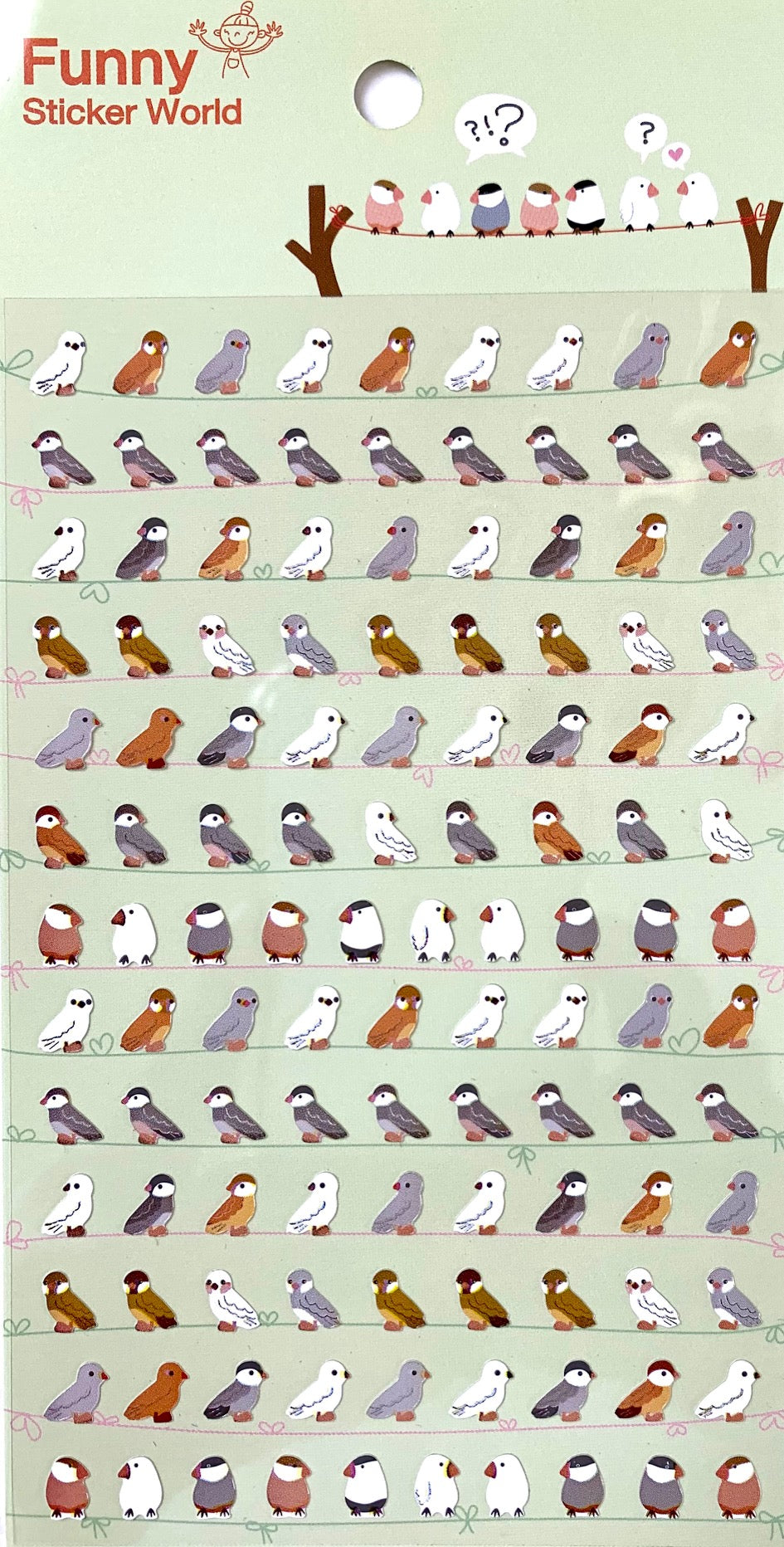37719 BIRDS PAPER STICKERS-12