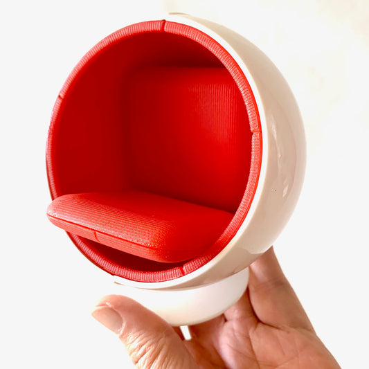 75135 Ball Chair-WHITE/RED-1
