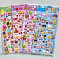 11012 Kawaii Animals Puffy Assorted Stickers-12