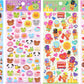 11012 Kawaii Animals Puffy Assorted Stickers-12