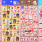 11014 Animals Puffy Assorted Stickers-12