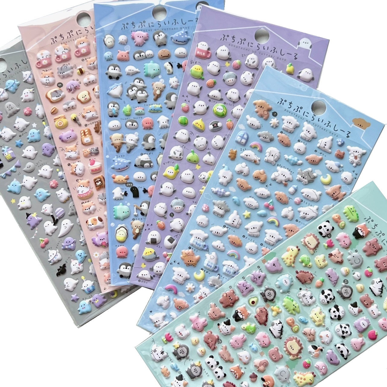 11017 Dessert Puffy Assorted Stickers-12