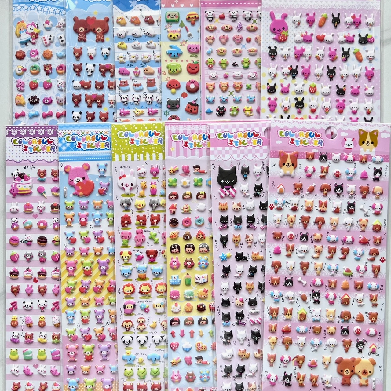 11018 Mini Puffy Assorted Stickers-12