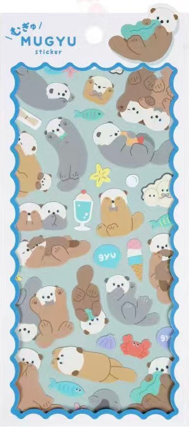 11027 Cute Animals Assorted Stickers-12