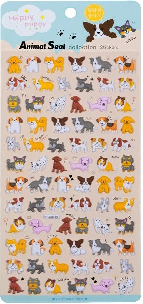 11037 Puppy Puffy Stickers-10