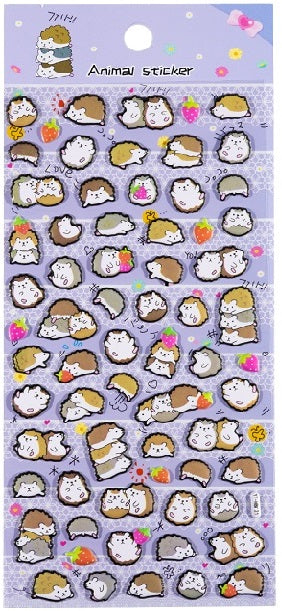 11044 Hedgehog Puffy Stickers-10