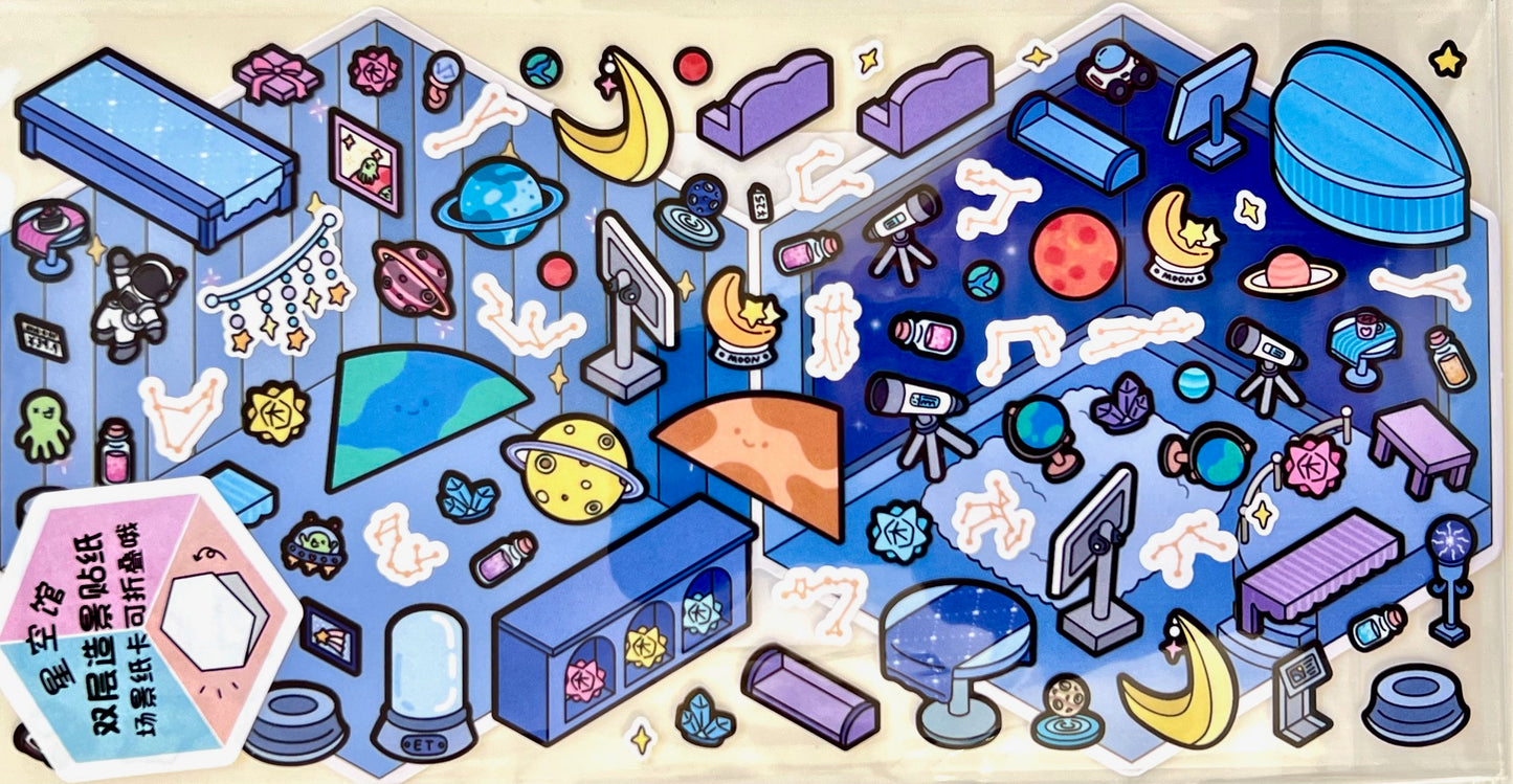 11071 3D Diorama Stickers-12