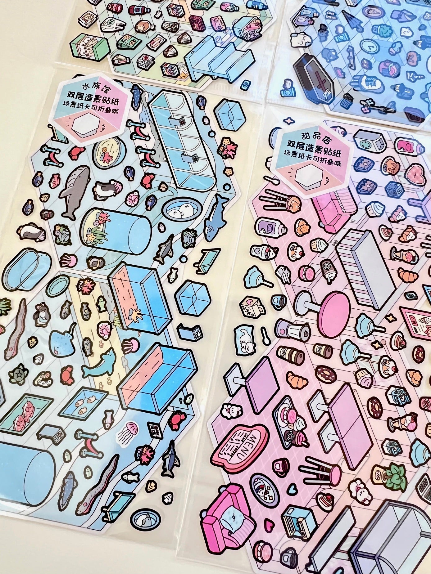11071 3D Diorama Stickers-12