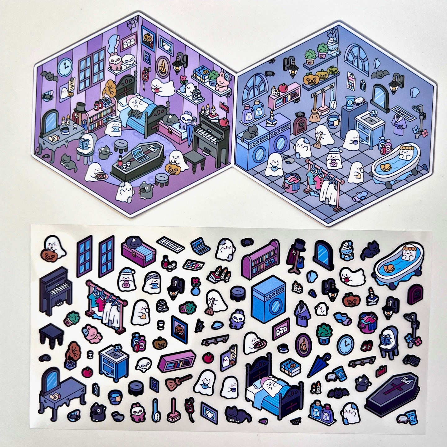 11071 3D Diorama Stickers-12