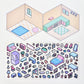11071 3D Diorama Stickers-12
