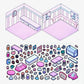 11071 3D Diorama Stickers-12