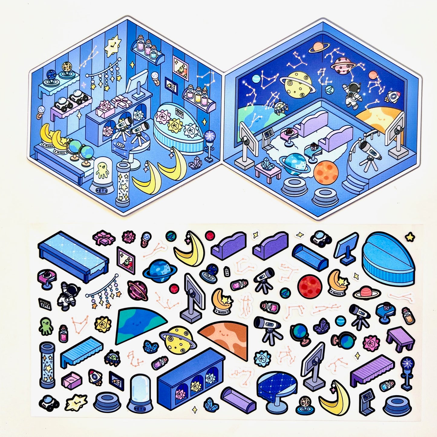 11071 3D Diorama Stickers-12