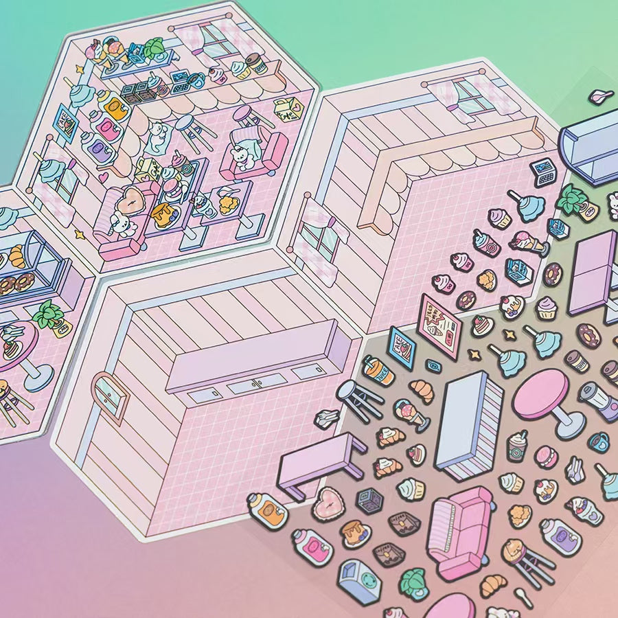 11071 3D Diorama Stickers-12