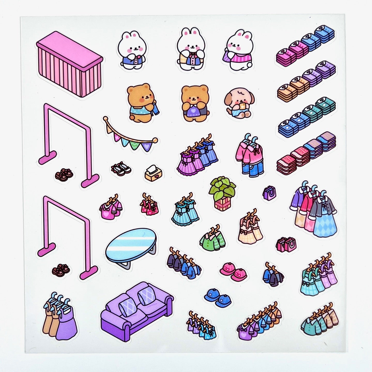 11072 3D Diorama Stores Stickers-12