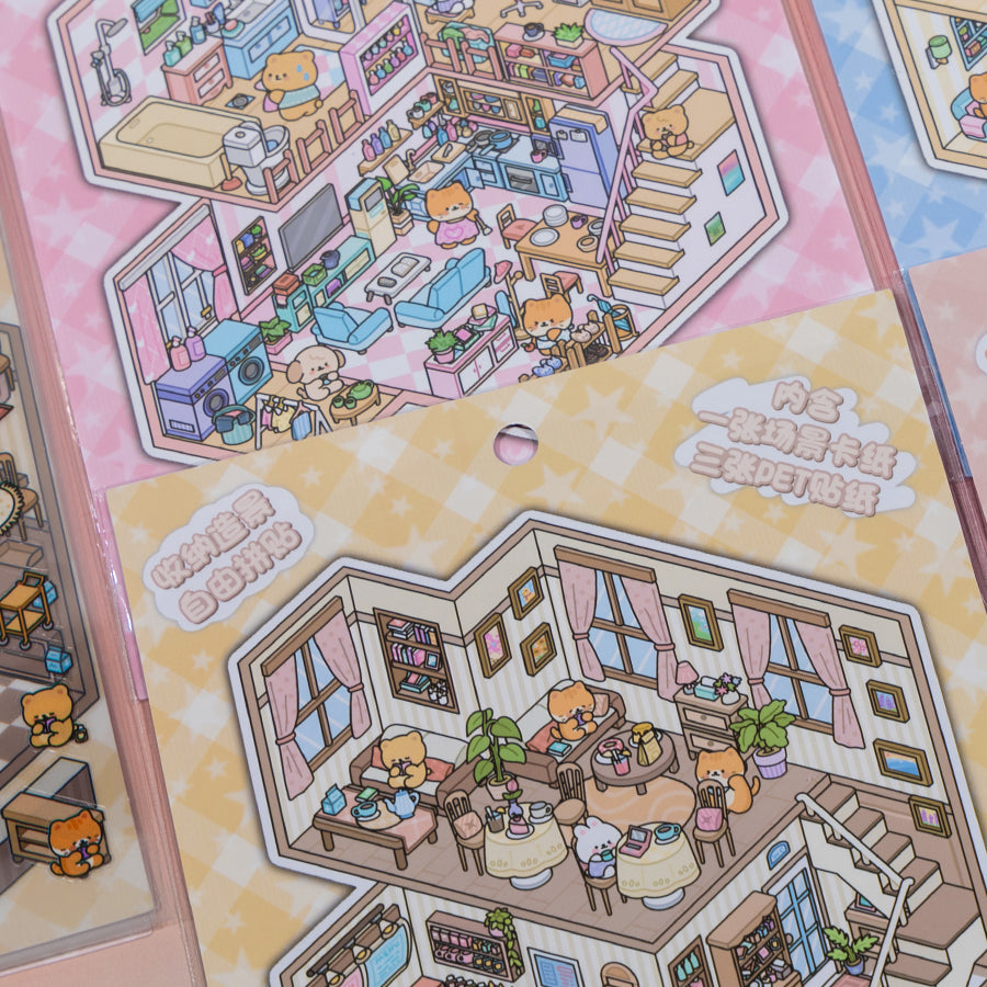 11073 3D Diorama Lifestyle Stickers-12