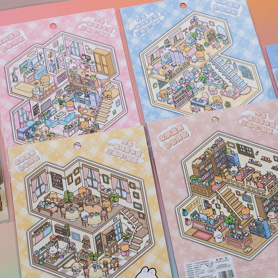 11073 3D Diorama Lifestyle Stickers-12