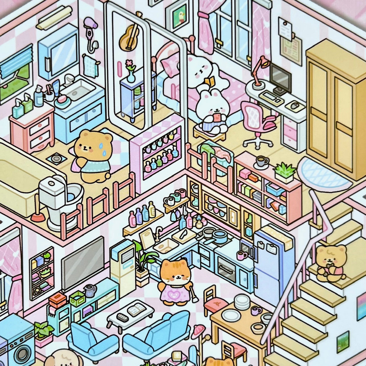 11073 3D Diorama Lifestyle Stickers-12