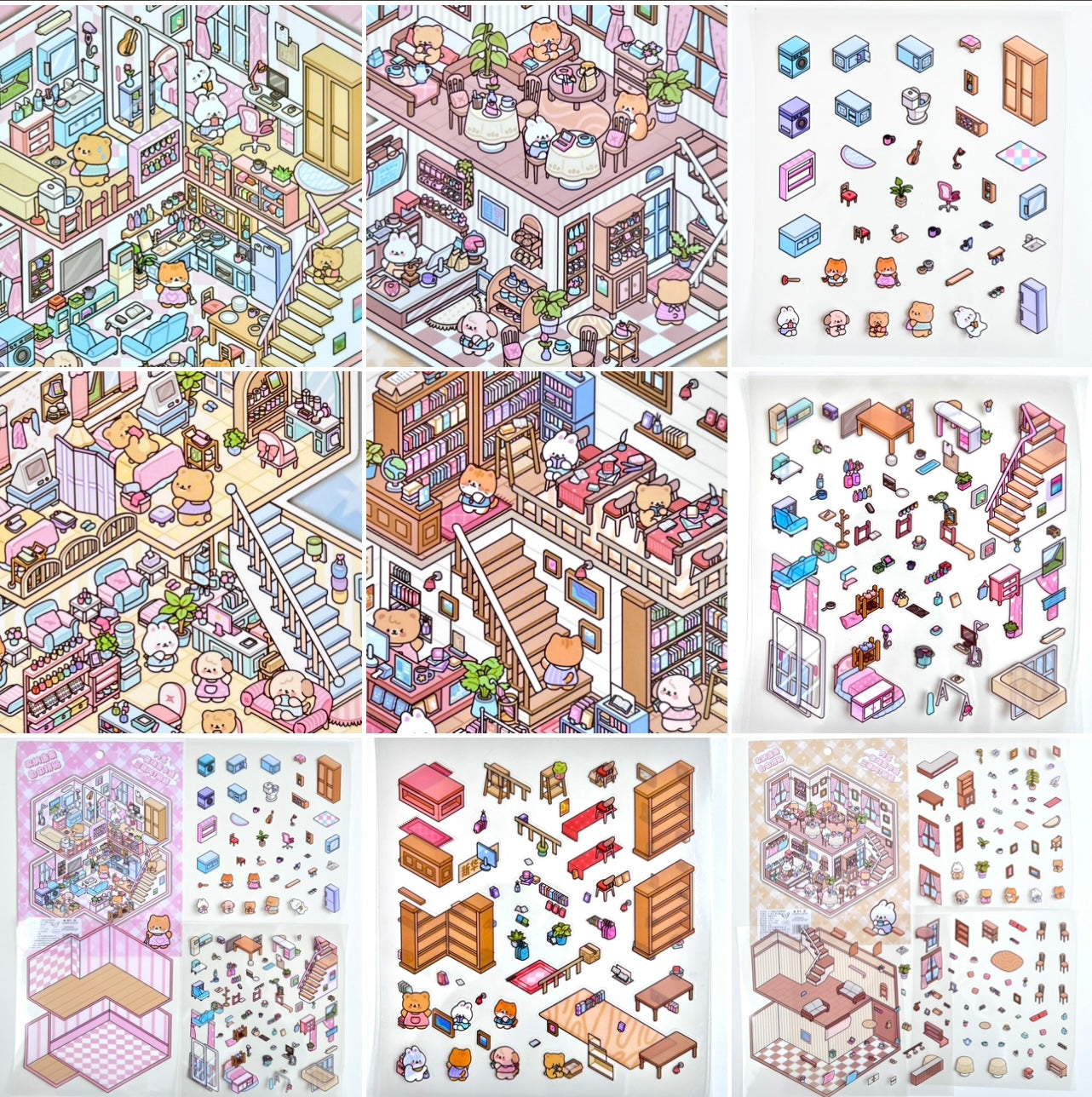11073 3D Diorama Lifestyle Stickers-12
