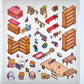 11073 3D Diorama Lifestyle Stickers-12