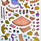 11074 3D Diorama Party Stickers-12