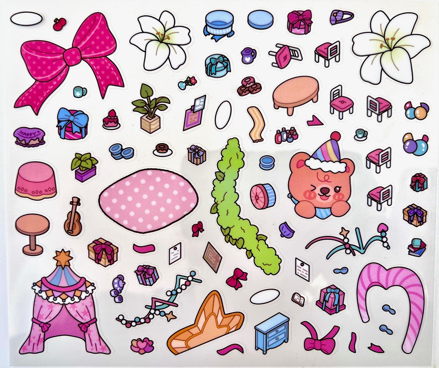 11074 3D Diorama Party Stickers-12
