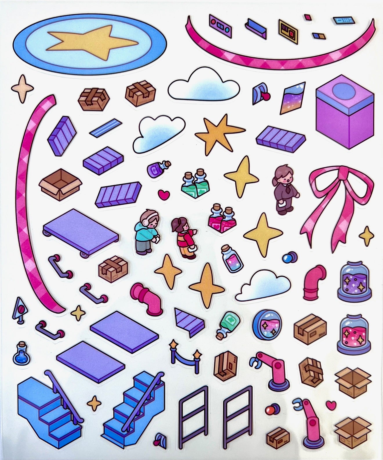 11074 3D Diorama Party Stickers-12