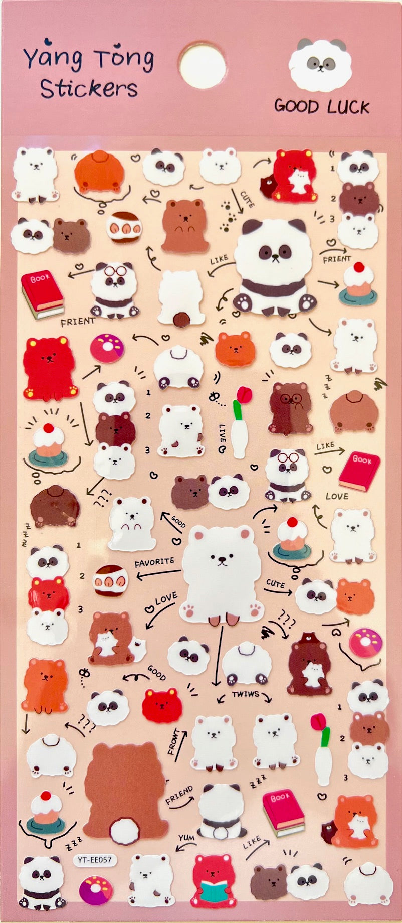 11079 Good Luck Friends Stickers-12