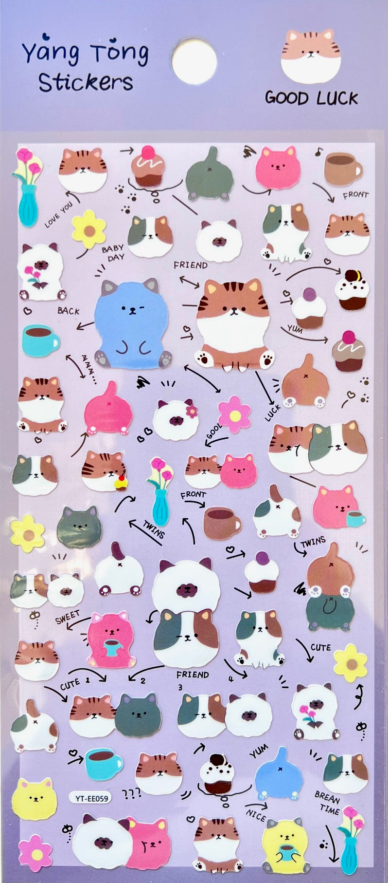 11079 Good Luck Friends Stickers-12