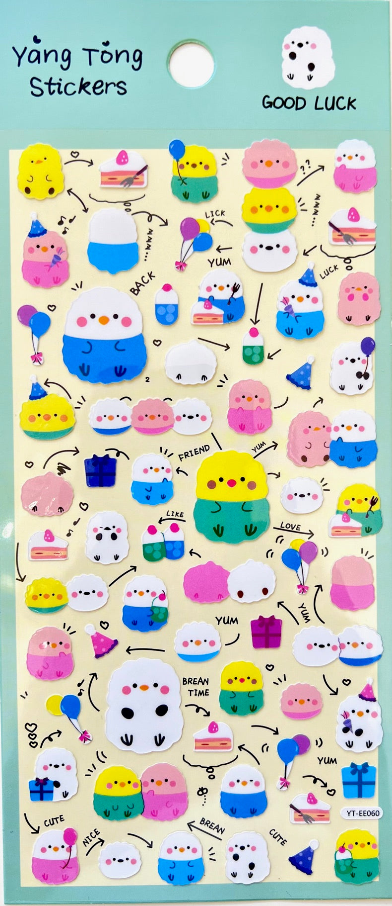 11079 Good Luck Friends Stickers-12