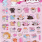11080 Japanese Cat Gel Stickers-12