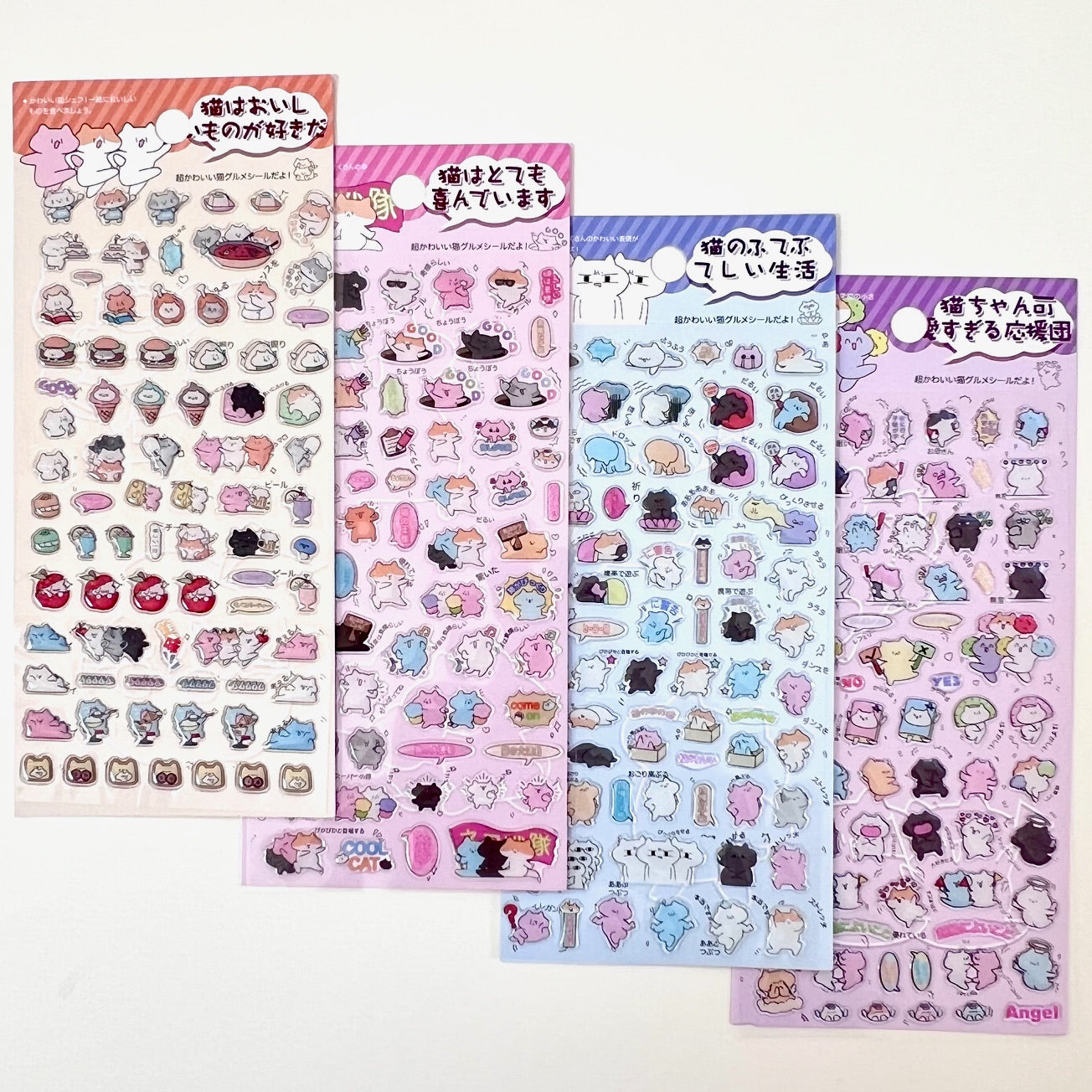 11080 Japanese Cat Gel Stickers-12