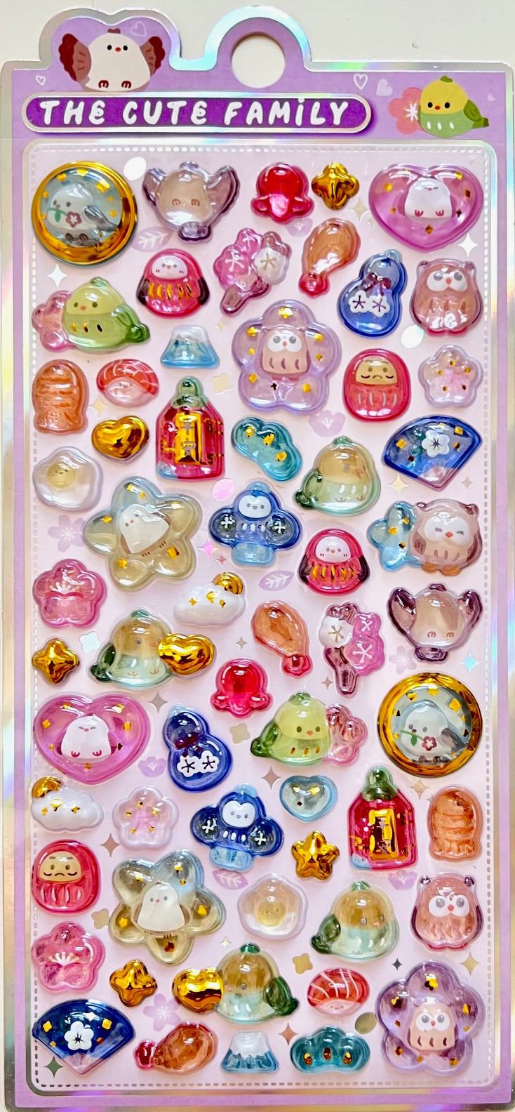 11086 3D Animal Jewel Phone Stickers-12