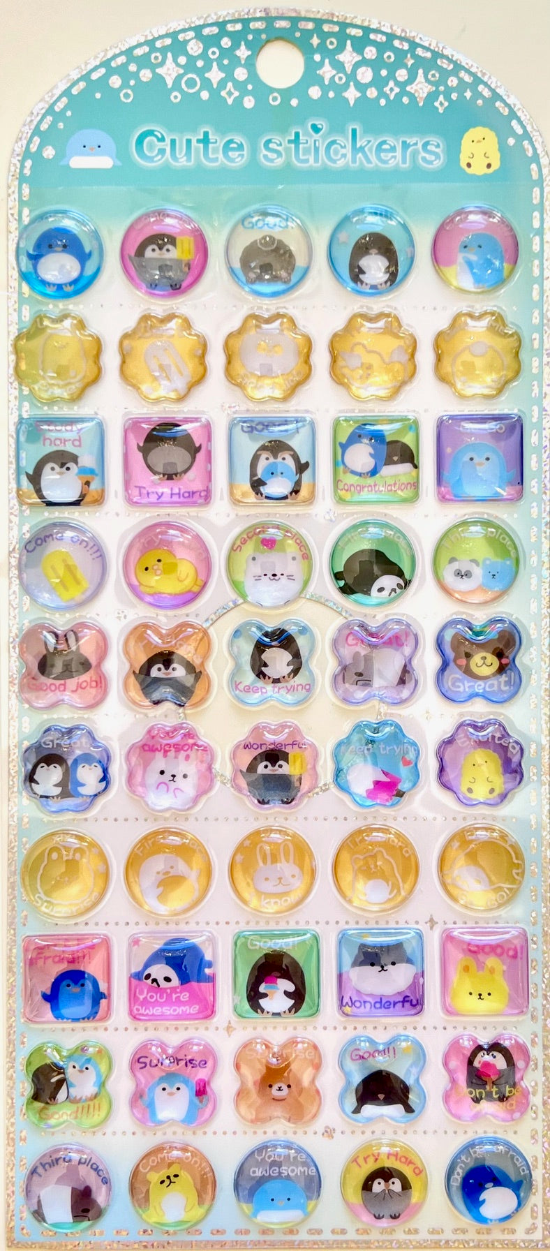 11087 3D Reward Jewel Phone Stickers-12