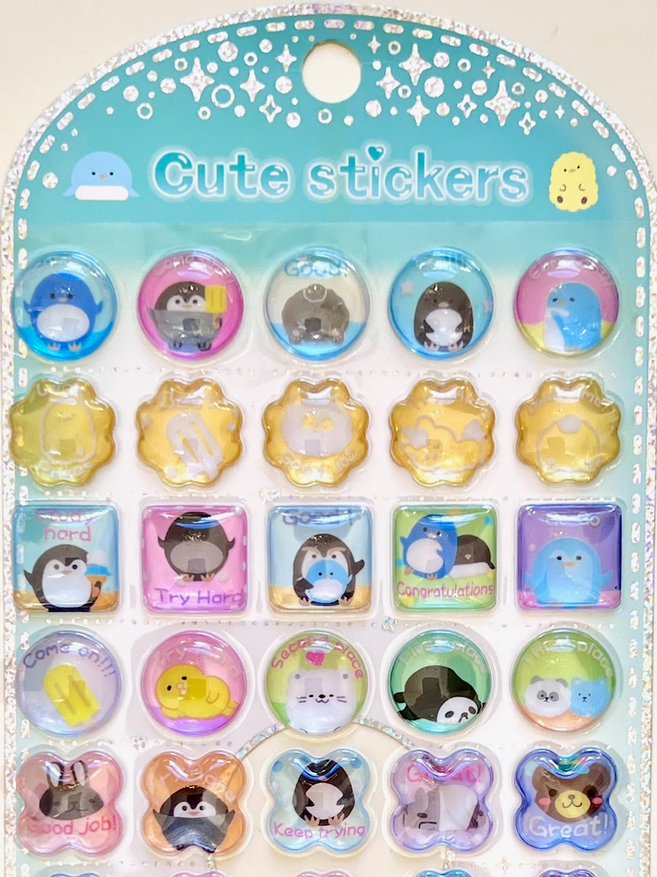 11087 3D Reward Jewel Phone Stickers-12