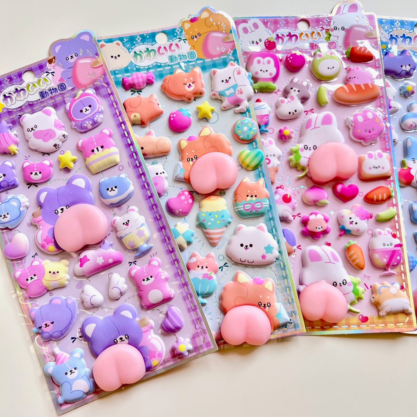 11089 Animal Squishy Butt Stickers-12