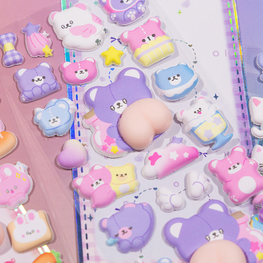 11089 Animal Squishy Butt Stickers-12