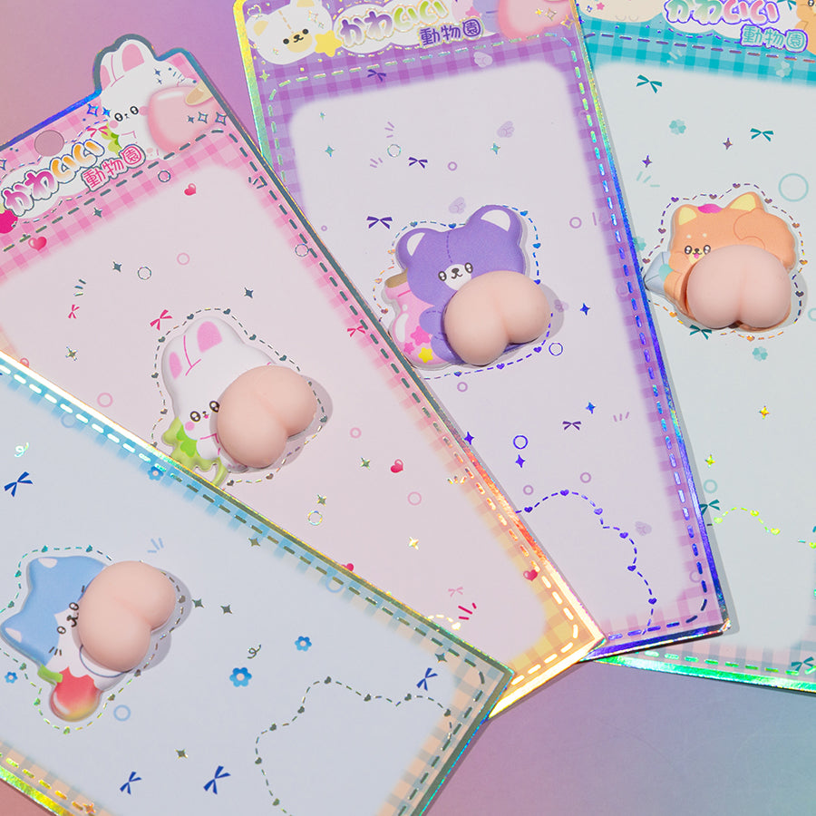 11089 Animal Squishy Butt Stickers-12