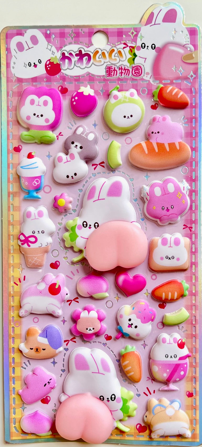 11089 Animal Squishy Butt Stickers-12