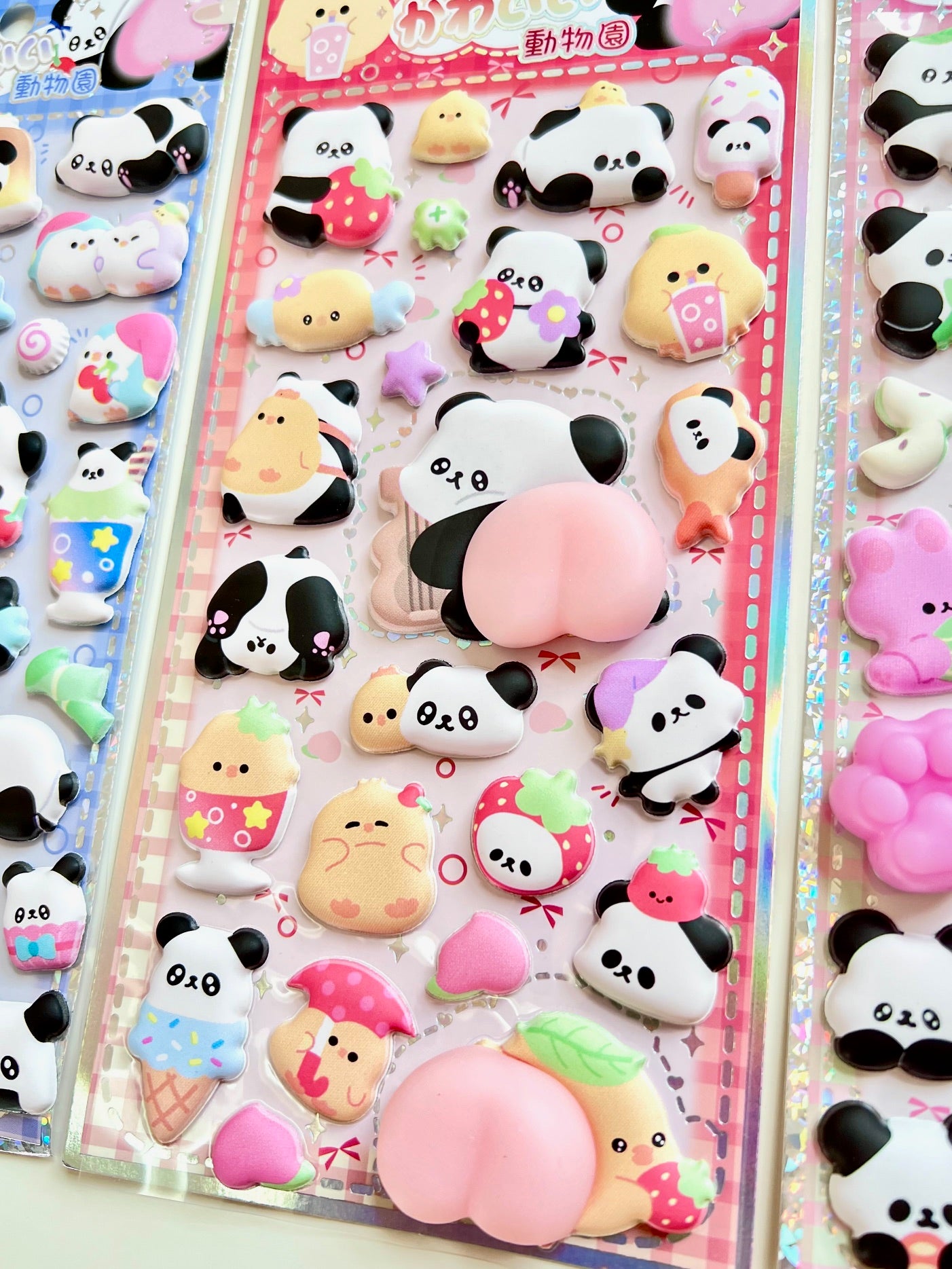 11090 Panda Squishy Butt Stickers-12